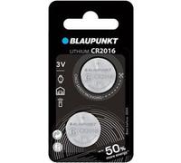 BLAUPUNKT Pack 2 CR2016 Piles Bouton Lithium Idéale Montre, Porte de Garage, Clé Electronique G