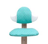 Blausberg Baby - Ensemble coussins pour Nomi chaise haute de Evomove - Turquoise étoiles