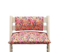 Blausberg Baby - Revêtement lavable - Lot de coussins d'assise junior pour Stokke Tripp Trapp (sans fente dans le coussin d'assise), motif de fleur joyeuse et rose