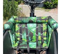Blausberg Coussin de vélo pour bébé Urban Arrow Family & Family Next - Accessoire - Résistant aux intempéries - Vert ananas jungle