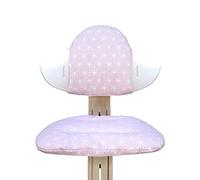 Blausberg Evomove Happy Star Ensemble de coussins d'assise pour chaise haute Nomi Rose