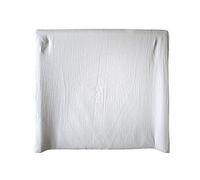 Blausberg Housse compatible avec matelas à langer IKEA Vädra 74 x 80 cm - Gris - En mousseline 100 % coton - Certifié Oeko-Tex ® Standard 100