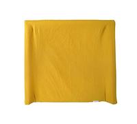 Blausberg Housse pour bébé compatible avec matelas à langer IKEA Vädra 74 x 80 cm - Jaune moutarde - En mousseline 100 % coton, certifié Oeko-Tex ® Standard 100