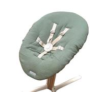 Blausberg Housse pour bébé Nomi Stokke - 100 % mousseline de coton - Matériau Oeko-Tex - Fabriqué à la main en Allemagne - Ajustement parfait - Lavable - Vert sauge