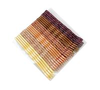 Blausky 1 lot de 24 épingles à cheveux Bobby de 5 cm - Dégradé de couleur - Petites pinces à cheveux en forme de U - En métal - Paillettes - Pour femmes et femmes - Café