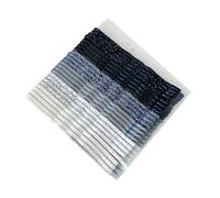 Blausky 1 lot de 24 épingles à cheveux Bobby de 5 cm - Dégradé de couleur - Petites pinces à cheveux en forme de U - En métal - Paillettes - Pour femmes et femmes - Noir