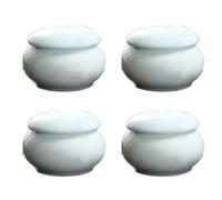 Blausky 1 pot en céramique avec couvercle, polyvalent, petit bocal, sucrier, mini boîte à café pour le stockage et le remplissage pour gloss à lèvres, café, sucre, thé, épices, bleu clair, 5,2 x 3,8