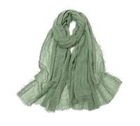 Blausky 90 x 180 cm Ladiery - Écharpe fine pour femme - Écharpe d'été - Étole - Robe de soirée - Écharpe de mariée - Écharpe fine pour femme - Pour printemps et été - Vert armée