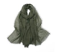 Blausky 90 x 180 cm Ladiery - Écharpe fine pour femme - Écharpe d'été - Étole - Robe de soirée - Écharpe de mariée - Écharpe fine - Pour le printemps et l'été - Vert armée foncé