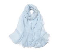 Blausky 90 x 180 cm Ladiery Écharpe fine pour femme, foulard d'été, châle, robe de soirée, mariage, écharpe fine pour le printemps et l'été, bleu ciel