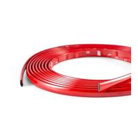 Blausky Bande décorative chromée autocollante avec film de protection - Universel - Accessoire de voiture - Pour voiture, carrosserie, fenêtre, décoration extérieure, rouge, 15 mm x 3 m