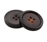 Blausky Lot de 20 boutons en corne de 12,5 mm - 4 trous ronds - Boutons décoratifs en corne - Boutons de rechange à proximité pour manteau, veste, chemise, tricot, vêtements, bricolage, bricolage