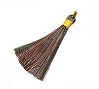 Blausky Lot de 20 pompons de 8 cm - Pompons attachés - Marque-page - Pompons colorés doux avec câble - Pour la fabrication de bijoux, souvenir, nœud chinois - Décoration d'intérieur - Multicolore