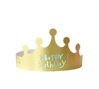 Blausky Lot de 30 couronnes en papier Happy Birthday - Chapeaux d'anniversaire colorés - Princesse - Couronne - Décoration de fête - Pour photo, bateau, fête, anniversaire, festival, fête prénatale