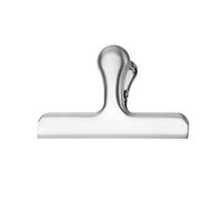 Blausky Lot de 4 grands clips en métal, pinces de fermeture en acier inoxydable 430, clips bulldog, pinces de fichiers, clips pour garder au frais, clips de fermeture pour sacs alimentaires, 7,5 x 12