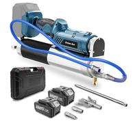 blayram 12000PSI Pompe a Graisse Electrique Compatible avec Makita 18V, Pompe à Graisse avec 2 * 4.0Ah Batteries, Tuyau de 39.4'', 3 Embouts, Moteur Brushless pour Agriculteurs et Camionneurs