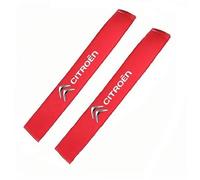 BLAYY 2 Pièces Voiture Protège Ceinture de Sécurité pour Citroen C3 Aircross 2017 2018 2019 2020 2021 2022 2023 2024, Coussin Ceinture Voiture Auto Coussinets Ceinture de sécurité,Red-Long