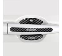 BLAYY 8 Pièces Protecteur Poignée Porte Voiture pour MG HS ZS MG5 MG6 TF GT6, Autocollants de Protection Portiere Voiture Film Autocollants,A