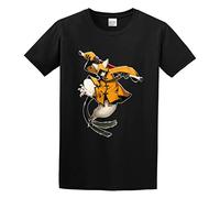 Blazblue Characters Jubei Unisex 100% Cotton Short-Sleeve T-Shirts Black L