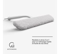 Blaze 2-in-1-raceltte pour vitre 23 cm raclette en silicone serpillière en microfibre