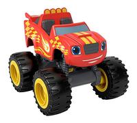 Blaze and The Monster Machines Racing Flag Blaze - GVG61 ~ Véhicule moulé sous pression ~ Voiture de course rouge et jaune