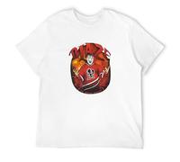 Blaze Ya Dead Homie Burning City T-Shirt Graphic Top Printed Shirt Short Sleeve Mens Tee White L