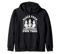 Blaze Your Own Trail - Cavaliers Audacieux pour des Aventures Amusantes Sweat à Capuche