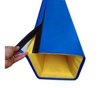 Blazea Protège Poteau Basket Protections de Poteau Résistantes aux Intempéries pour La Protection des Joueurs, Rembourrage Carré Souple à Enrouler Autour du Poteau(Blue,7.5x7.5(19.1x19.1cm) Pole)