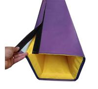 Blazea Protège Poteau Basket Protections de Poteau Résistantes aux Intempéries pour La Protection des Joueurs, Rembourrage Carré Souple à Enrouler Autour du Poteau(Purple,3x3(7.6x7.6cm) Pole)