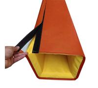 Blazea Protège Poteau Basket Protections de Poteau Résistantes aux Intempéries pour La Protection des Joueurs, Rembourrage Carré Souple à Enrouler Autour du Poteau(Red,5x5(12.7x12.7cm) Pole)