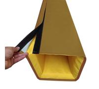 Blazea Protège Poteau Basket Protections de Poteau Résistantes aux Intempéries pour La Protection des Joueurs, Rembourrage Carré Souple à Enrouler Autour du Poteau(Brown,5x5(12.7x12.7cm) Pole)