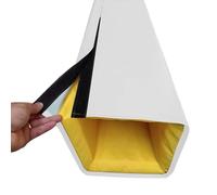 Blazea Protège Poteau Basket Protections de Poteau Résistantes aux Intempéries pour La Protection des Joueurs, Rembourrage Carré Souple à Enrouler Autour du Poteau(White,6x6(15.2x15.2cm) Pole)