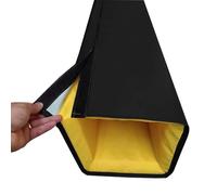 Blazea Protège Poteau Basket Protections de Poteau Résistantes aux Intempéries pour La Protection des Joueurs, Rembourrage Carré Souple à Enrouler Autour du Poteau(Black,7x7(17.8x17.8cm) Pole)