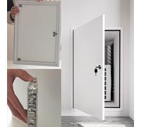 Blazea Trappe de Visite Panneau D'accès Mural avec Couvercle Isolant Verrouillable, Trappe D'inspection Insonorisée et Étanche pour La Climatisation, Grande Porte D'accès Métallique(60x60cm)