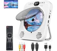 BLAZEFLUX-Lecteur CD DVD TV - Portable Bluetooth Haut-parleurs - Cable HDMI AV inclus USB AUX 1080P - Mini Lecteur Libre Region