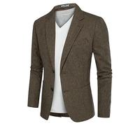Blazer à chevrons en tweed britannique en laine mélangée, veste de sport, XX-Large