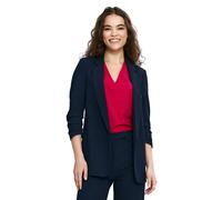 Blazer à manches 3/4 et plis femme Nife Bleu 42