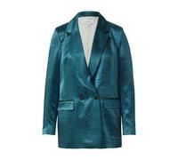 Blazer ajustÃ© en satin froissÃ© femme COMMA Bleu 46