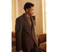 Blazer cintré à rayures fines homme - taupe - 38, taupe
