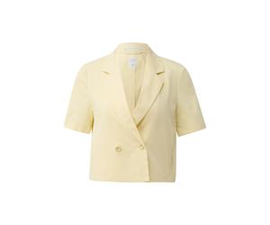 Blazer court élégance femme QS Jaune 36
