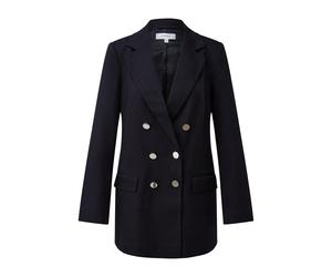 Blazer croisÃ© affirmÃ© en viscose lyocell femme COMMA Bleu 44
