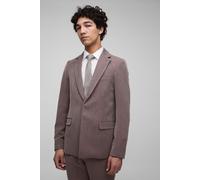 Blazer de costume cintré à chevrons homme - marron - M, marron