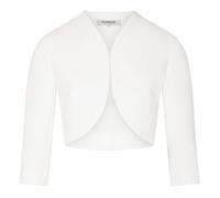 Blazer ecru uni coupe ajusté montant à manches longues 36