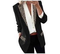 Blazer Élégant pour Femme - Veste De Costume Blanche avec Revers Devant Ouvert, Tailleur De Soirée Formel, Manteau Blouson