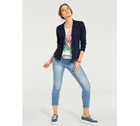 Blazer en jersey coupe sobre pour un look décontracté tendance - Linea Tesini - bleu BLEU 36