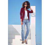 Blazer en jersey coupe sobre pour un look décontracté tendance - Linea Tesini - rouge carmin ROUGE CARMIN 46