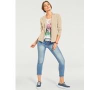 Blazer en jersey coupe sobre pour un look décontracté tendance - Linea Tesini - sable SABLE 46