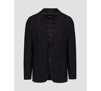 Blazer En Laine Bleu Marine Pour Hommes Hugo Boss P Hanry 50502537-404