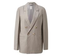 Blazer en mÃ©lange de lin femme QS Gris 44