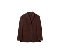 Blazer en tissu extensible coupe ajustÃ©e femme Stefanel Marron 40
